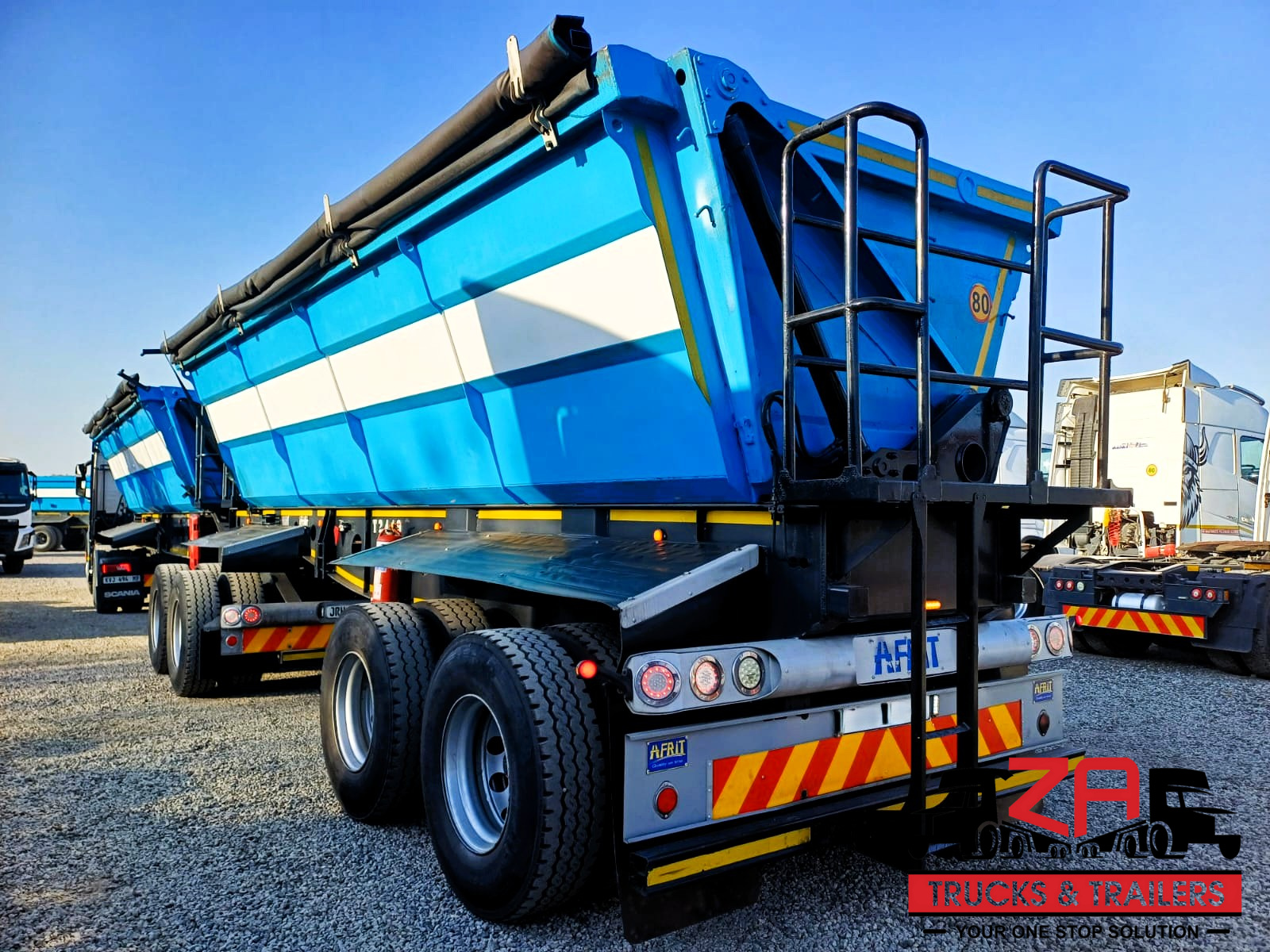 2018 AFRIT 40 CUBE SIDE TIPPER TRAILER #53195